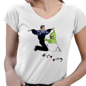 Torvill And Deans Dancing On Ice Women V-Neck T-Shirt | Mazezy