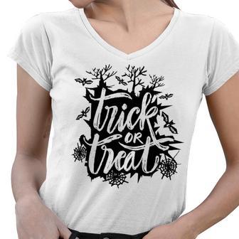 Trick Or Treat Halloween 155 Shirt Women V-Neck T-Shirt | Favorety AU