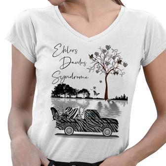 Truck-Ehlers Danlos Syndrome Women V-Neck T-Shirt | Favorety CA