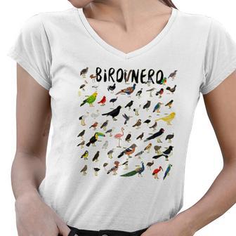 Twitcher Funny - Bird Nerd Long 197 Shirt Women V-Neck T-Shirt | Favorety UK