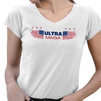 Ulltra Maga Amarican Wings Women V-Neck T-Shirt | Favorety DE