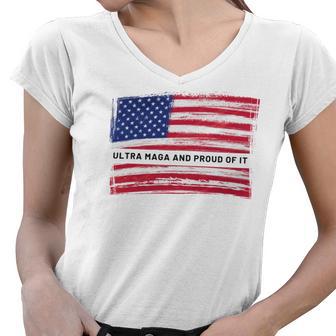 Ultra Maga And Proud Of It A Ultra Maga And Proud Of It V16 Women V-Neck T-Shirt | Favorety CA