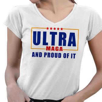 Ultra Maga And Proud Of It V11 Women V-Neck T-Shirt | Favorety CA