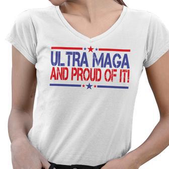 Ultra Maga And Proud Of It V14 Women V-Neck T-Shirt | Favorety