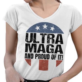 Ultra Maga And Proud Of It V19 Women V-Neck T-Shirt | Favorety