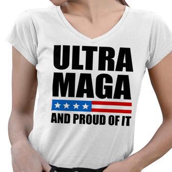 Ultra Maga And Proud Of It V22 Women V-Neck T-Shirt | Favorety UK