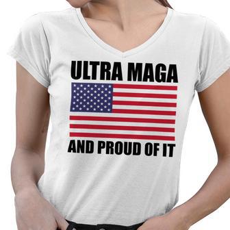 Ultra Maga And Proud Of It V23 Women V-Neck T-Shirt | Favorety CA