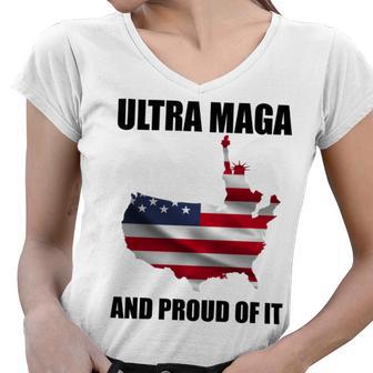 Ultra Maga And Proud Of It V3 Women V-Neck T-Shirt | Favorety UK