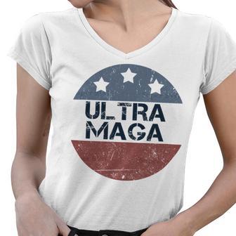 Ultra Maga And Proud Of It V4 Women V-Neck T-Shirt | Favorety AU