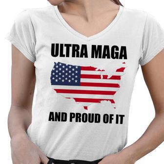 Ultra Maga And Proud Of It V6 Women V-Neck T-Shirt | Favorety UK