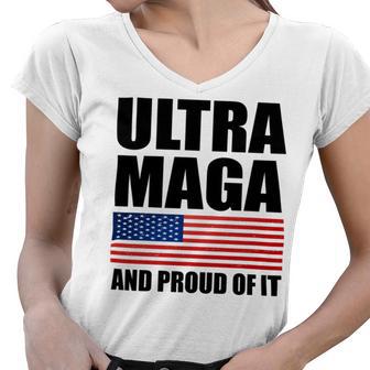 Ultra Maga And Proud Of It V9 Women V-Neck T-Shirt | Favorety CA