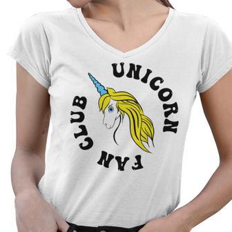 Unicorn Fan Club 17 Trending Shirt Women V-Neck T-Shirt | Favorety CA