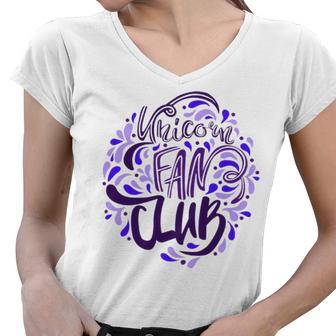 Unicorn Fan Club 18 Trending Shirt Women V-Neck T-Shirt | Favorety AU