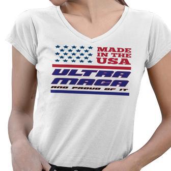 Vintageultra Maga And Proud Of It Made In Usa Women V-Neck T-Shirt | Favorety UK