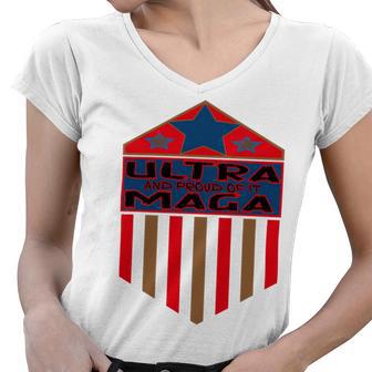 Vintageultra Maga And Proud Of It Women V-Neck T-Shirt | Favorety AU