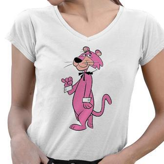 Womens Snagglepuss Snagglepuss On The Prowl Women V-Neck T-Shirt | Mazezy