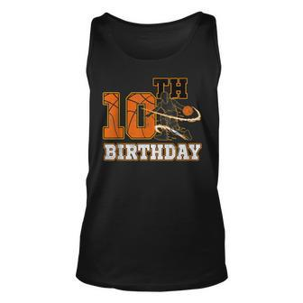 10Th Birthday Basketball Kids Boys Men Sport Lovers Unisex Tank Top - Seseable
