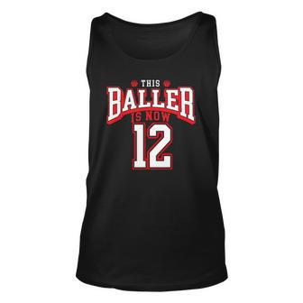 12Th Birthday Basketball Lover 12 Years Old Bday Unisex Tank Top | Mazezy