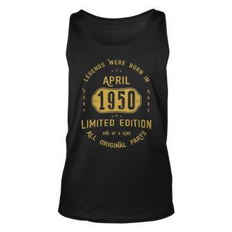1950 April Birthday Gift 1950 April Limited Edition Unisex Tank Top - Seseable