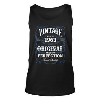 1963 Birthday 1963 Vintage Aged To Perfection Unisex Tank Top - Seseable