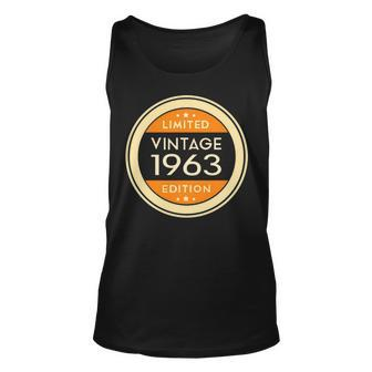 1963 Birthday 1963 Vintage Limited Edition Unisex Tank Top - Seseable