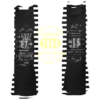 1964 February Birthday Gift 1964 February Limited Edition Unisex Tank Top - Seseable