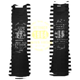 1964 October Birthday Gift 1964 October Limited Edition Unisex Tank Top - Seseable