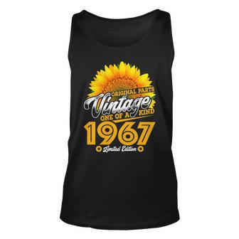 1967 Birthday Woman Gift 1967 One Of A Kind Limited Edition Unisex Tank Top - Seseable