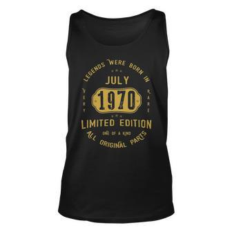 1970 July Birthday Gift 1970 July Limited Edition Unisex Tank Top - Seseable