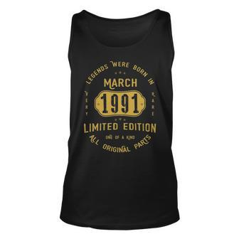 1991 March Birthday Gift 1991 March Limited Edition Unisex Tank Top - Seseable