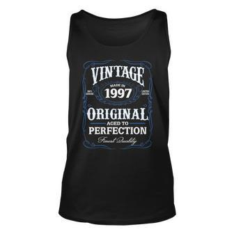 1997 Birthday 1997 Vintage Aged To Perfection Unisex Tank Top - Seseable