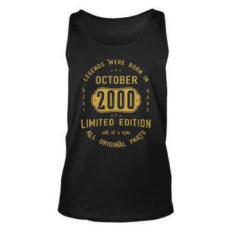 2000 October Birthday Gift 2000 October Limited Edition Unisex Tank Top - Seseable