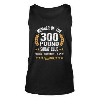 300 Pound Squat Club Strong Men Women Gym Unisex Tank Top | Mazezy
