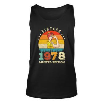 44Th Birthday 1978 Limited Edition Vintage 44 Years Old Women Tank Top | Mazezy