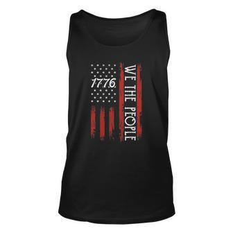 4Th Of July 1776 S For Men We The People American Flag Unisex Tank Top | Mazezy