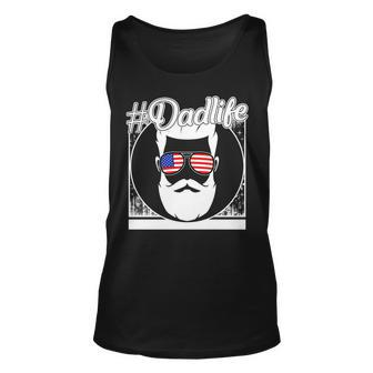 4Th Of July Dad Life Sunglasses American Father Independence Unisex Tank Top - Seseable
