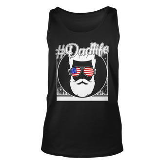 4Th Of July Dad Life Sunglasses American Father Independence Unisex Tank Top - Seseable