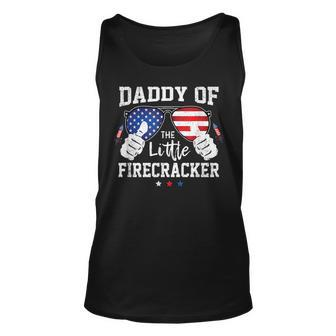 4Th Of July Fireworks Funny Daddy Of The Little Firecracker Unisex Tank Top - Seseable