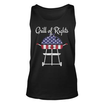 4Th Of July For Dad Men Grandpa Grilling Grill Funny Unisex Tank Top - Seseable