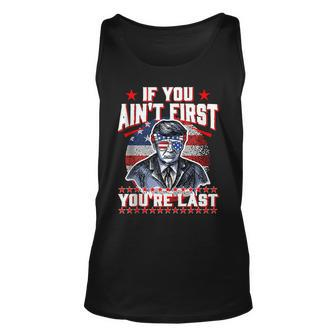 4Th Of July Trump Sunglasses-If You Aint First Youre Last Unisex Tank Top - Seseable