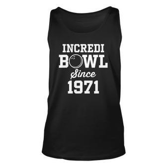 51 Years Old Bowler Bowling 1971 51St Birthday Unisex Tank Top | Mazezy CA