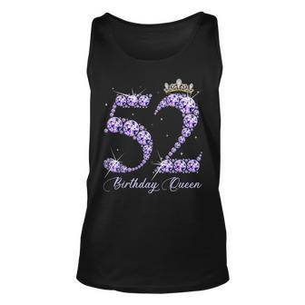 52 Year Old Its My 52Nd Birthday Queen Diamond Heels Crown Unisex Tank Top - Seseable