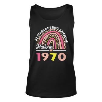 52 Years Old Gifts 52Nd Birthday Born In 1970 Women Girls Unisex Tank Top - Seseable