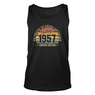 65 Years Old Vintage 1957 Limited Edition 65Th Birthday Tank Top | Mazezy UK