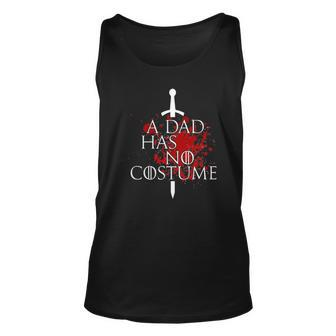 A Dad Has No Costume - Funny Halloween Gift Unisex Tank Top | Mazezy