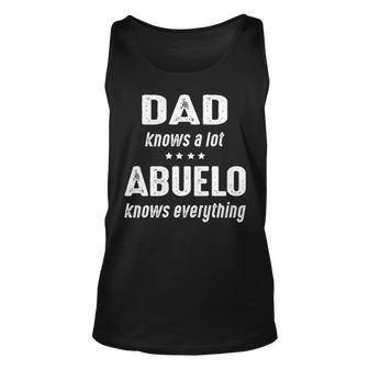 Abuelo Grandpa Gift Abuelo Knows Everything Unisex Tank Top - Seseable