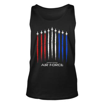 Air Force Us Veterans 4Th Of July T American Flag Unisex Tank Top - Seseable