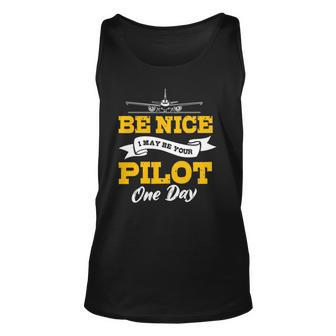 Airplane Pilot Aviator Airman Flying Fly Airwoman Aircraft Unisex Tank Top | Mazezy