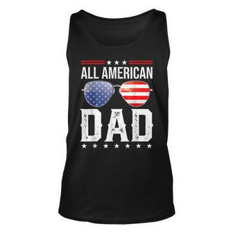 All American Dad 4Th Of July Us Patriotic Pride V2 Unisex Tank Top - Seseable