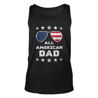 All American Dad Fathers Day 4Th Of July American Pride Unisex Tank Top - Seseable
